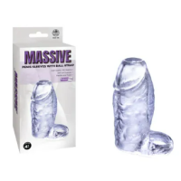 Massive: Penis Sleeve with Ball Strap Massive: Penis Sleeve with Ball Strap